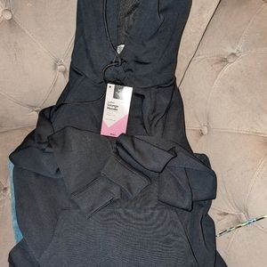 Members mark kangaroo pouch lounge hoodie small black